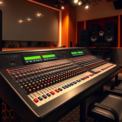 High-quality image of an API 1608 Analog Recording Console