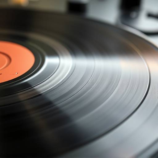 Illustration of a vinyl record being restored